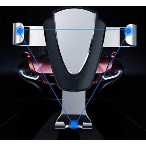Gravity Auto Phone Holder Car Air Vent Clip Mount Mobile Phone Holder CellPhone Stand Support For Phone Rotate 360