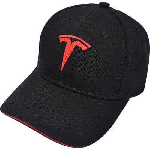 Unisex Mens Womens Fashion Hats Peaked Cap Snapback Curved Hat Casquette Embroidery High Quality For Tesla Model 3 S X Fans Gift