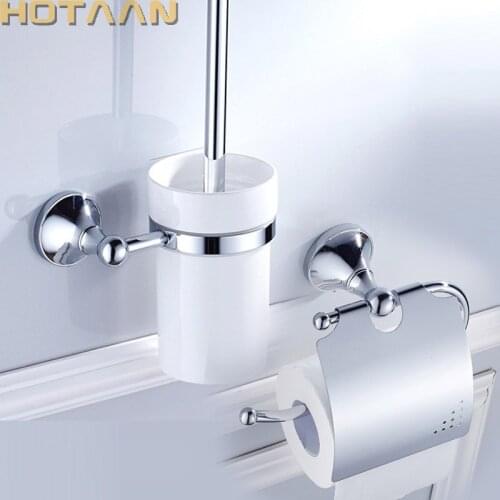 Free shipping,Brass Bathroom Accessories Set,Paper Holder toilet brush holder,bathroom sets,YT-13500C-2