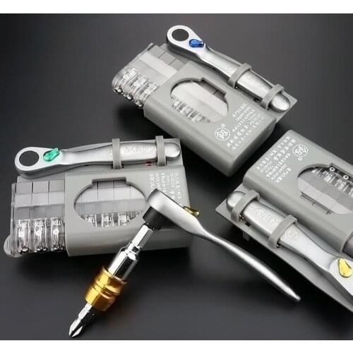 12Pcs Mini Ratchet Screwdriver Set Ratchet Wrench Set Car Repair Tool