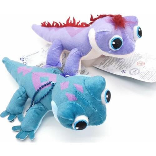 New 20Pcs Bruni Salamander Purple Blue lizard 6" 15CM Plush Keychain Pendant