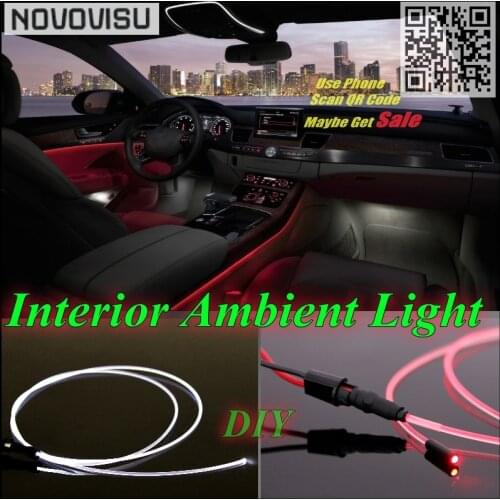 NOVOVISU For KIA Ray Car Interior Ambient Light Panel illumination For Car Inside Tuning Cool Strip Refit Light Optic Fiber Band