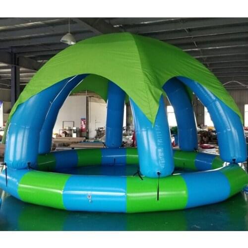 New style inflatable giant swimming pool with arched sky