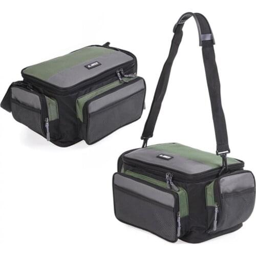 Outdoor Fishing Bag Multifunctional Waterproof Oxford Cloth Waist Shoulder Messenger Fishing Tackle Reel Lure Storage Bag