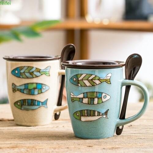 Couple Personalised Mug Friends Reusable Creative Ceramic Retro Simple Beer Coffee Cup Mugs Household Canecas Drinkware DF50M