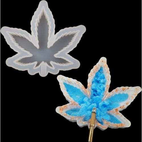 Maple Leaf Ashtray Silicone Mold Mirror Effect Resin Mold For DIY Epoxt Resin Ashtray Home Decoration Handmade Crafts