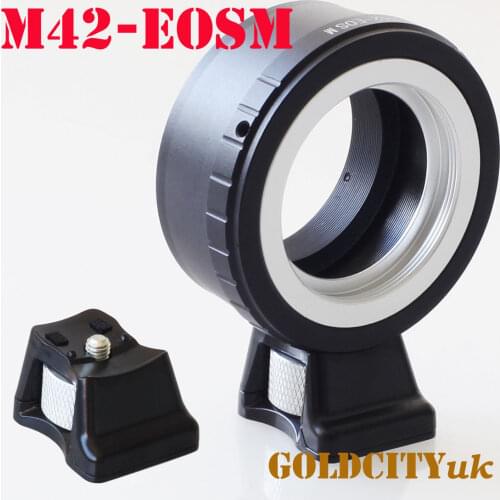 Adapter Ring with Tripod Stand for M42 42mm Lens to canon EOSM EF-M Mirrorless Camera EOSM/M2/M3/m5/m10/M50
