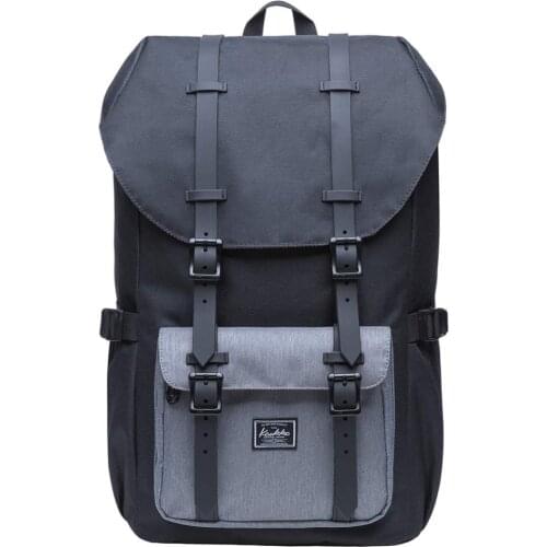 KAUKKO Backpack Women And Men 17 Inch or 15 "Notebook Casual Daypacks Student Bag for Hiking 46 cm, 20 L