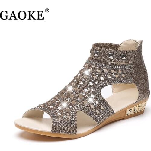 Sandals Women Sandalia Feminina 2020 Casual Rome Summer Shoes Fashion Rivet Gladiator Sandals Women Wedage Sandalia Mujer