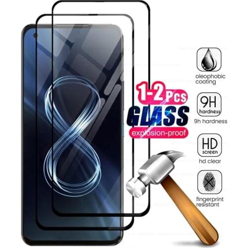 1-2pcs protective glass for asus zenfone 8 zen fone 8 2021 5g 5.92'' smartphone screen protector film for zenfone8 armor glasses