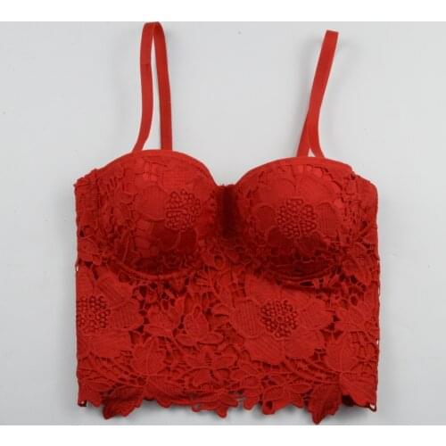 2020 Simly Tara Fashion Female Spaghettli Strap Square Collar Lace Floral Red Black White Top Vestidos Summer Women Club Top