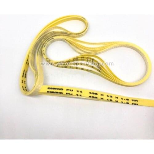 00.780.0475 GTO46 GTO52 Powder Spray Motor Drive Belt Weko Powder Spray Yellow Flat Belt 490*12*1mm