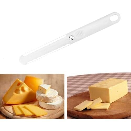 1PCs Cheese Butter Slicer Peeler Cutter Tool Wire Thick Hard Soft Handle Plastic Cheese Knife Cooking Baking Kitchen Tools