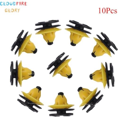 CloudFireGlory 10Pcs Automobile Side Skirts Sill Mouldings Rocker Panel Cover Trim Clips Nylon 30624192 For Volvo S60 V60 11-18