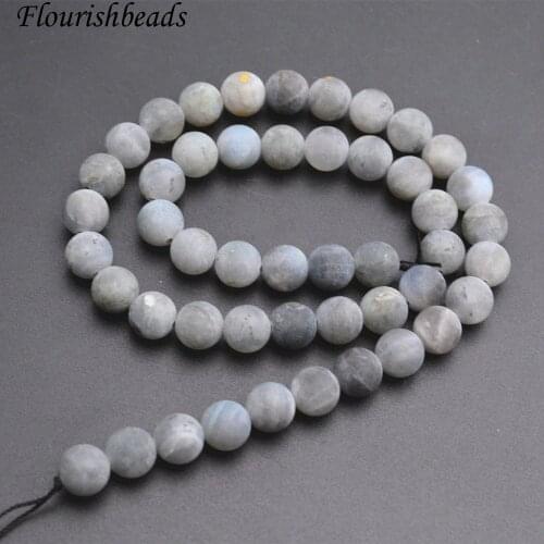 4mm~12mm Matte Dull Polished Natural Labradorite Stone Round Loose Beads DIY Jewelry making materials