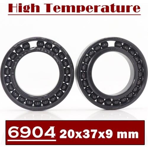 6904 High Temperature Bearing 20*37*9 mm ( 2 Pcs ) 500 Degrees Celsius Thin Section Bearings Full Ball Bearing