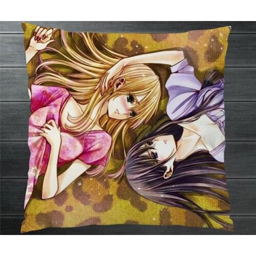 Anime Citrus Aihara Yuzu Aihara Mei Couple Two Side Pillowcase Pillow Case Cover Otaku Manga Cosplay Gift BED/SOFA/CAR Decor P7