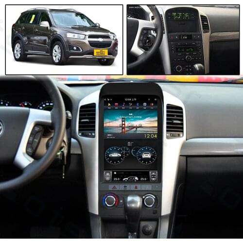 Aotsr Tesla 13.8“ Android 9 Vertical screen Car DVD Multimedia player GPS Navigation For Chevrolet Captiva 2007 - 2012 carplay