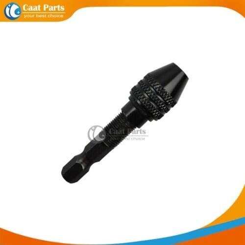 Free Shipping! 0.3-3.2mm 1/4" 6.35mm Keyless Drill Chuck Screwdriver Impact Driver Adaptor Hex Shank Drills Grinder Converter