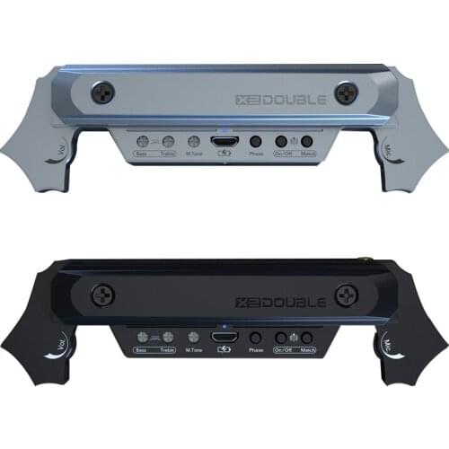 DOUBLE X2 50m Range Wireless Guitar Sound Hole Pickup for Live Show No Need to Open Hole