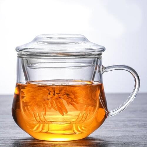 330ml Heat Resistant Glass cup,teapot with lid filter/strainer,coffee,Home office Dinkware,pu'er/Dahongpao/Milk oolong/white tea