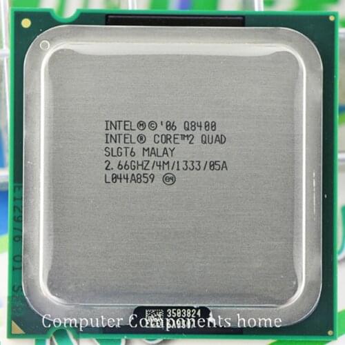 Intel core 2 quad Q8400 Socket LGA 775 CPU Processor (2.66Ghz/ 4M /1333GHz) Desktop CPU free shipping
