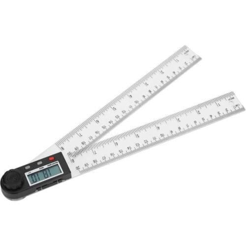 Electronic Digital Brake Caliper Rotor Gauge Vernier Measurement 360 Degree Protractor Woodworking Ruler