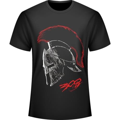 Sparta 300 Warrior Helmet Printed T-Shirt. Fashion Design Summer Cotton Short Sleeve O-Neck Mens T Shirt New S-3XL