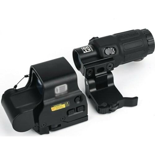 G33 3x Sight Magnifier Switch Side Qd Mount + Tactical Scope 558 Red/Green Dot