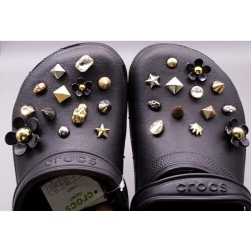 Hot Sale Punk Croc Charms Cool Charms for Crocs DIY Fashion Shoe Charms Vintage Shoe Decoration Designer for Croc JIBZ