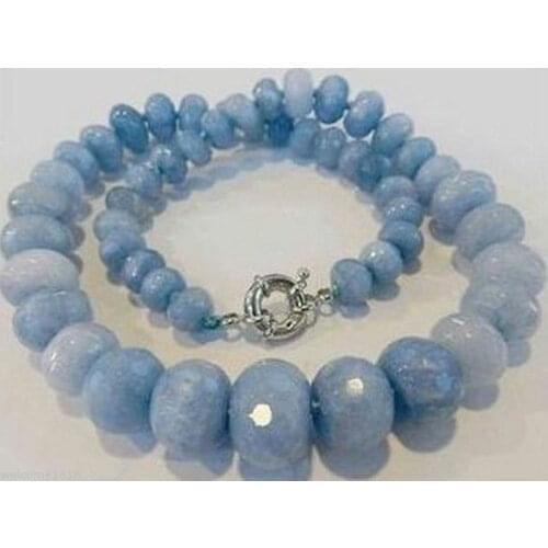 J0035 Brazilian new Faceted Gem Abacus jade Beads Necklace