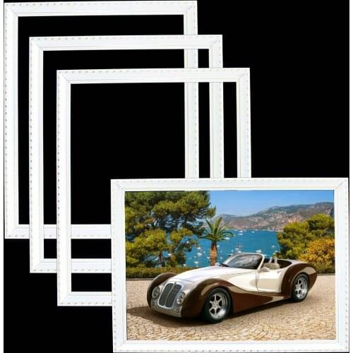 Diy Oil Painting Outter Frame 5D Diamond Painting Frame Mosaic Embroidery Accessories Canvas Painting Art Frame Wall Home Decor