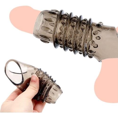 Reusable Rooster Ring Delay Ejaculation No Vibrators Adult Sex Toys Penis Extender Sleeve Condoms Reusable Cock Ring Penis Enlar