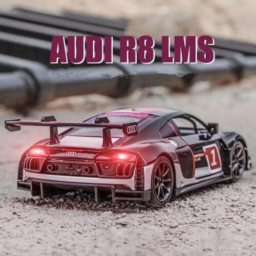 1:32 AUDI R8 LMS Racing Car Alloy Car Diecasts Toy Vehicles Toy Car Model Metal Collection High Simulation Toys For Kids Gift