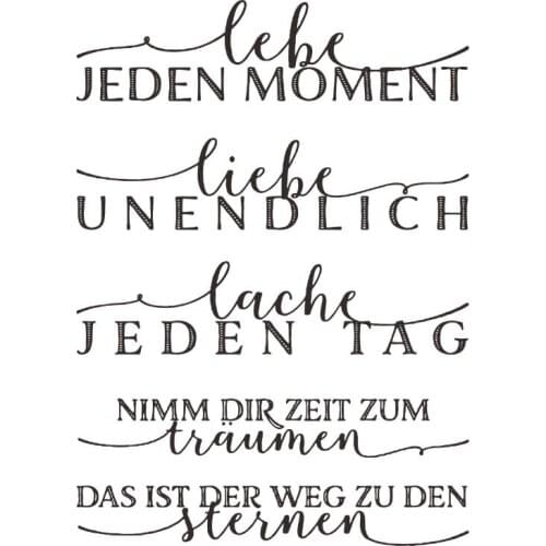 German Clear Stamps Scrapbook Paper Craft Clear stamp scrapbooking X0049