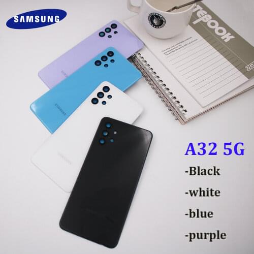 New Official Samsung A32 Battery Back Cover Door Rear Housing Case Replacement For Galaxy A32 5G A326 Phone + Adhesive Sticker