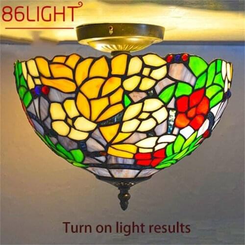 86LIGHT Tiffany Ceiling Light Modern Creative Lamp Fixtures LED Home For Living Dining Room Decoration