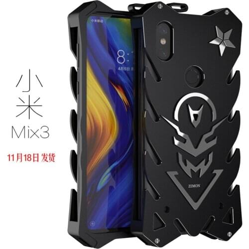 Luxury 3D Vulcan Hard Aluminum Metal bumper Armor Full Protective Back Phone Case For Xiaomi Max MIX 3 2S 8 SE Lite Cover Funda