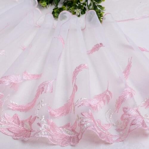 Ultra-thin Soft Mesh Embroidery Widening Tulle Lace DIY Clothing Cheongsam Skirt Dress Home Textile Sewing Accessories Dentelle