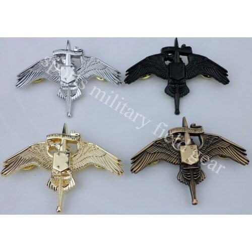 USMC MARSOC BADGE WINGS Pin US Marine Raider Insignia Spiritus Invictus 4 Colors Military Store