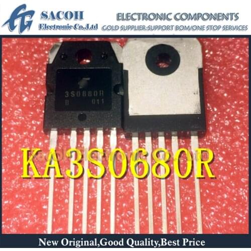 Free shipping 10Pcs KA2S0880 2S0880 KA3S0880R 3S0880R TO-3P-5L 6A 800V Power Switch (FPS)