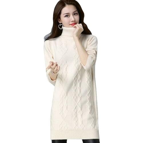 Women Dress Autumn Winter Sweater Knitted Dresses Slim Elastic Turtleneck Long Sleeve Sexy Lady Party Bodycon Dresses Vestidos