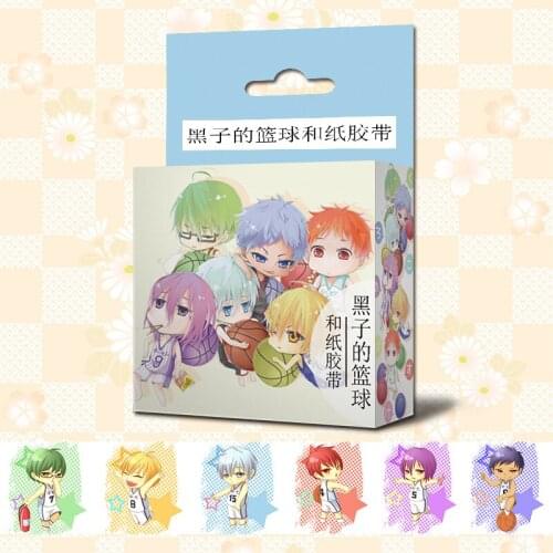 10 pcs Anime Kuroko No Basketball Washi Tape Adhesive Tape TOY Kuroko Tetsuya Taiga masking tapes Paper stickers 5M