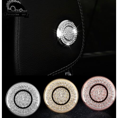 Car Seat diamond Button Lift Bumper Sticker Cover for Mercedes Benz GLC260 E300 New E class C Class ML GL GLE GLS Car Type