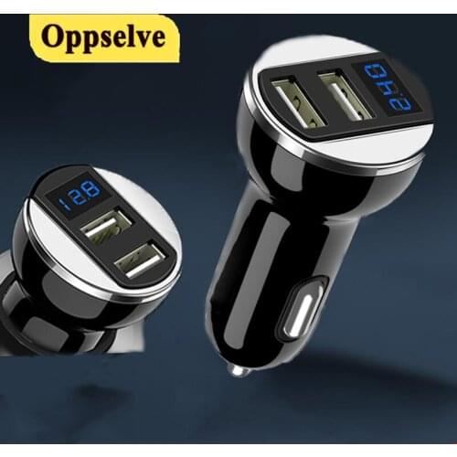 5V LED Display USB Car Charger For Mobile Phone Adapter Universal Mobile Phone Car-Charger For iPhone Xiaomi Samsung S20 Huawei