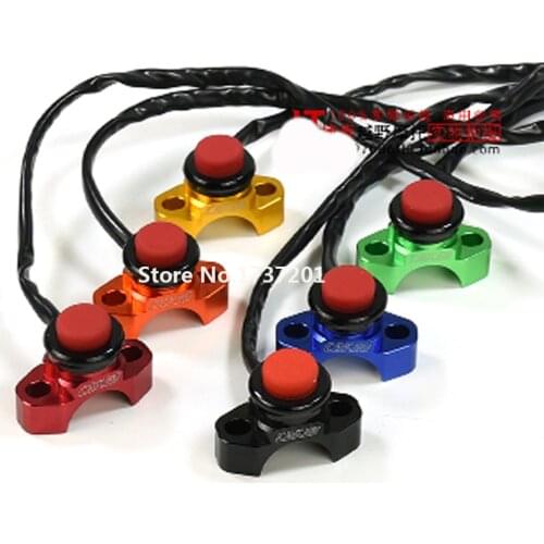 Bew Billet CNC Universal Engine Stop Start Kill Switch Button Dirt Bike ATV