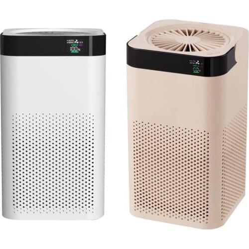 Air Purifier for Home HEPA Filters Desktop Purifier Smart Dispaly and Night Light Rechargeable for Home and Office