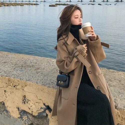 Huapang-Lsl Womens Camel Coats