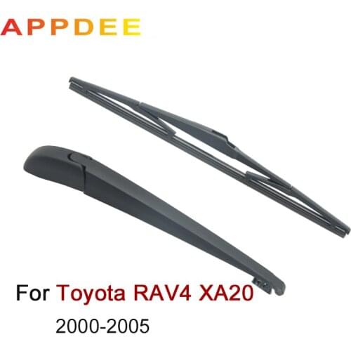APPDEE Wiper 12" Rear Wiper Blade & Arm Set Kit For Toyota RAV4 XA20 2000 2001 2002 2005 Windshield Windscreen Rear Window
