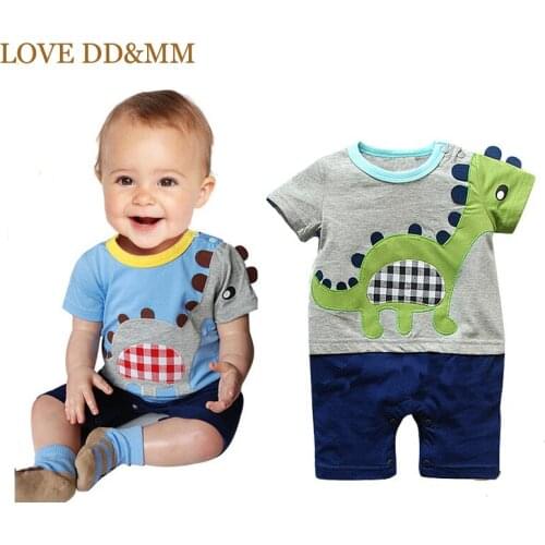 LOVE DD&MM Baby Clothing Romper 2020 Girls Boys Clothes Cartoon Embroidery Dinosaur Romper Infant Toddler Jumpsuit Newborn